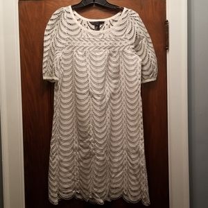 Dress with scallop detail